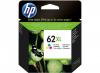 CARTOUCHE GRANDE CAPACITE HP 62XL - TRICOLORE POUR ENVY 5640.5660.7640